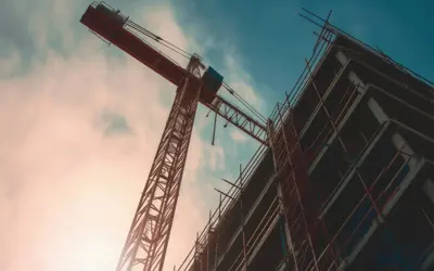 Building being constructed